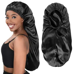 Hair net - Long Bonnet Braid Bonnets for Sleeping Satin Bonnet Silk Bonnet Hair Braid Bonnet for Sleeping Bonnets for Black Women