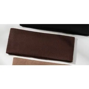 Striped knitting sports hairband   deep