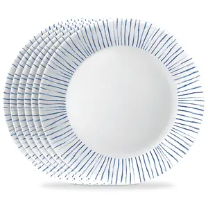 Corelle® Botanical Stripes 10.25" Dinner Plate, 6 pack