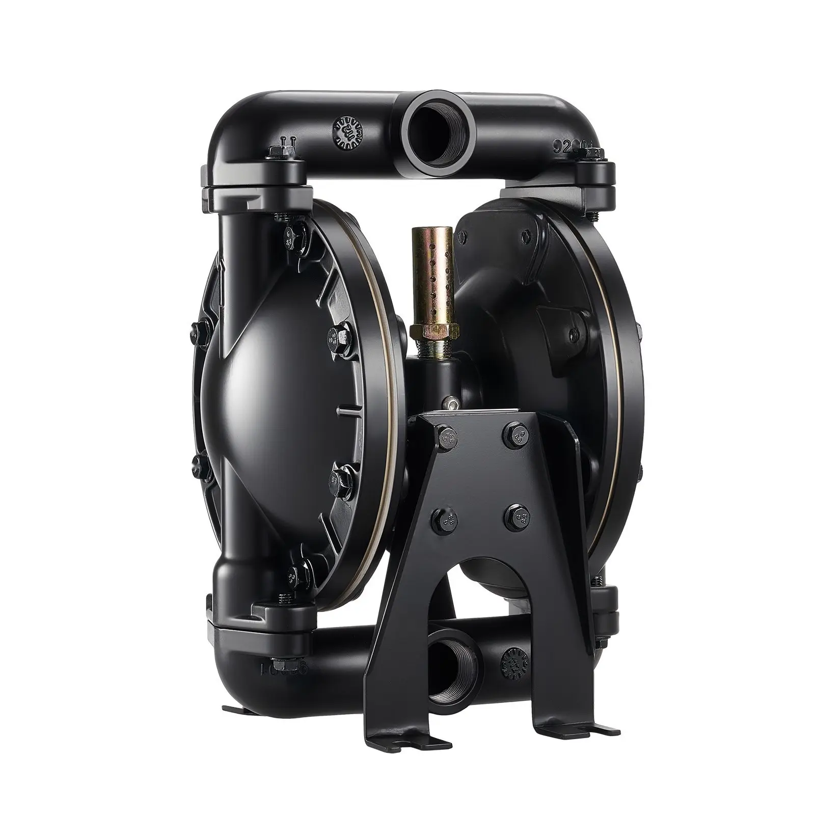Air-Operated Double Diaphragm Pump For Oil And Fuel Transfer, 35 GPM, 1-Inch Inlet And Outlet, Pneumatic Waste Oil Transfer Pump, Maximum 114 PSI, Aluminum Alloy Body, Suitable For Diesel, Grease, Kerosene, Gasoline And Oil