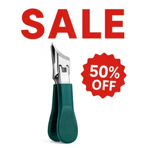 3-Piece Green Eagle Beak Nail Clipper Set – Thick Nail Clipper, Ingrown Toenail Lifter & Nail File | Heavy-Duty Pedicure Kit for Thick & Ingrown Nails, Stainless Steel Grooming Tools for Home or Travel