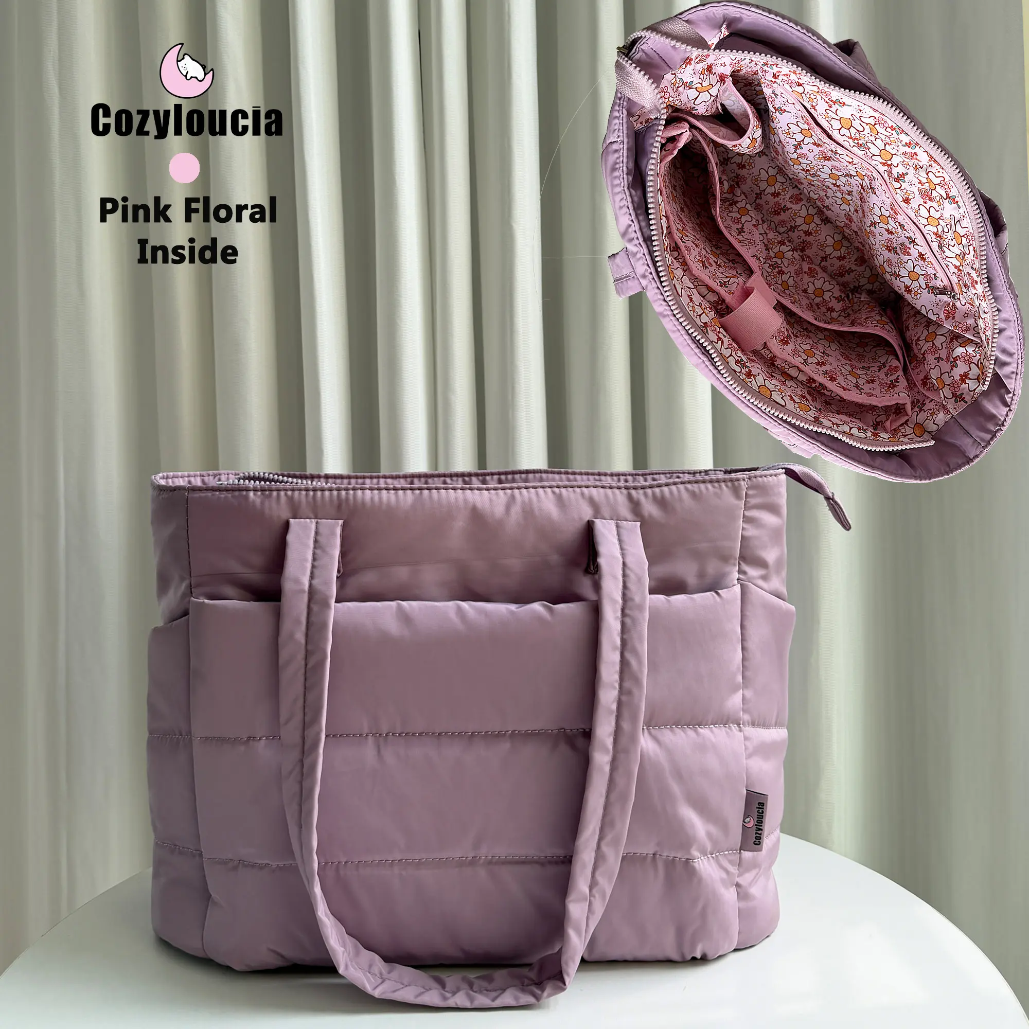 Pinkish Purple -Pink Floral