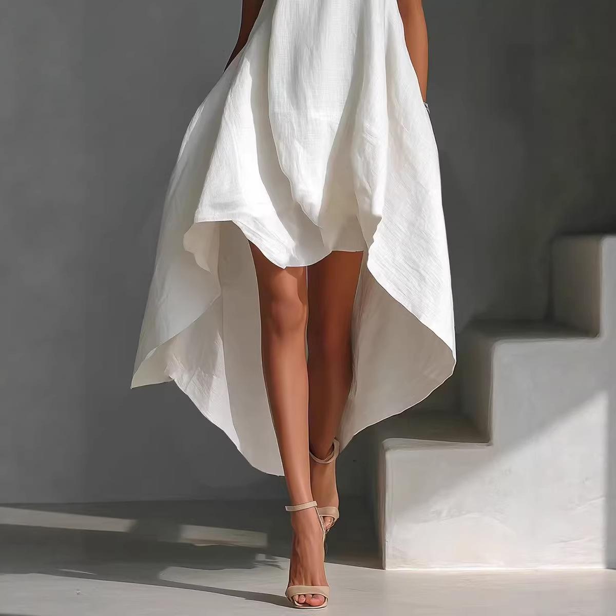 Resort Style Summer Dress  Flowy Sleeveless Maxi Dress Lightweight Vacation Outfit Beach Ready Elegant Look 2025