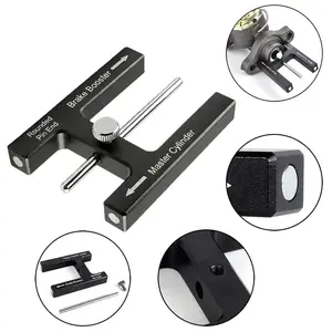 (2026Upgraded) Brake Booster Adjustment Tool – Magnetic Push Rod Gauge for Master Cylinder & Brake Pedal Free Play Adjustment(N48 Magnetic CNC Aluminum)