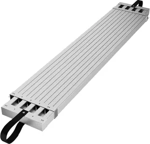 4-7ft Aluminum Telescoping Work Plank, 440lbs Load Capacity Extension Ladder Platform, Non-Slip, Rust & Corrosion Resistant, Scaffold Accessory for Home Renovation