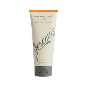 Jeremy’s Post Shave Balm with Vitamin E, Aloe, Green Tea & Menthol, Free from Parabens + Phthalates, Made in the USA, 3.4 Fl Oz