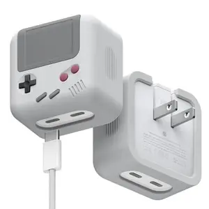 W5 Adapter Case for Apple 35W Dual USB-C Port Power Adapter - Retro Game Console Design, Silicone Protective Cover Accessory