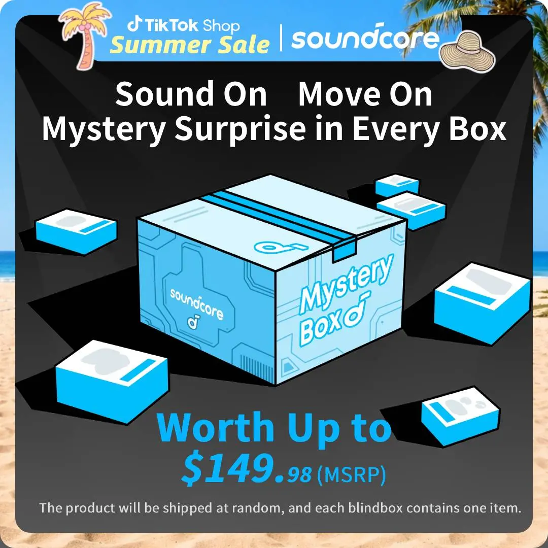 soundcore Limited Blind Box Set: 1 Speaker + 1 Headphone, Random Model and Color, Mystery Bundle #tiktokshopsummersale