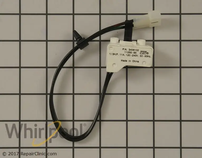 Genuine OEM 3406102 New Door Switch - OEM Replacement Part for Aftermarket Appliance Maintenance or Repairs, Precise Specs, Simple Reliable Installation, High-Quality Long-Lasting Build, Restores Equipment Performance