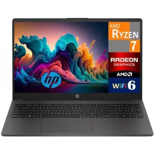 HP 255 G10 Business Laptop 15.6" FHD Display (AMD Ryzen 7 7730U, 32GB/64GB DDR4, 1TB/2TB PCIe SSD, AMD Radeon, Numeric Keypad, WiFi 6, HD Webcam, Bluetooth 5.2, Win 11 Pro) w/DKZ USB Port Expander