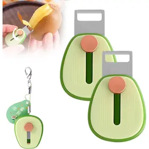 Fruit Peel Removal Tool, Kiwi Peeler, Portable Kitchen Utensils Peeling Tool, Portable Kitchen Gadgets for Vegetables, Potatoes, Carrots, Convenient Cooking Accessories for Camping, Traveling and Home