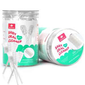 Baby Tongue Cleaner, Newborn Toothbrush, 48PCS Disposable Infant Toothbrush Clean Mouth,Gauze Gum Cleaner Oral Cleaning Stick Dental Care