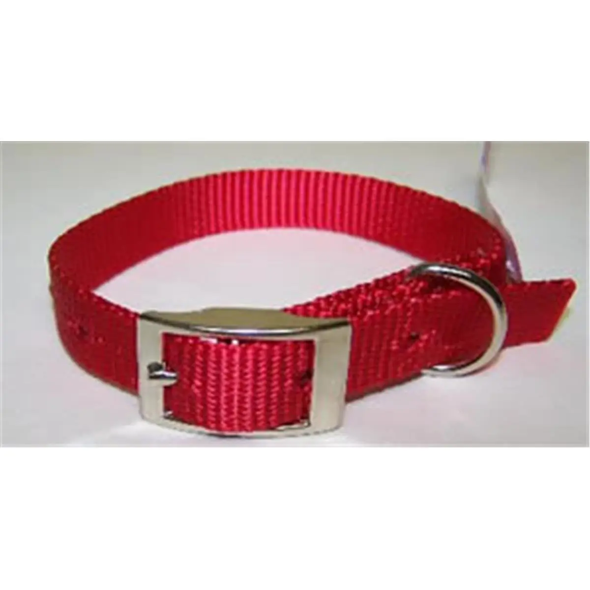 Omni Pet 445-10333 1-Ply Nylon Collar - 0.62x14in Red, Premium Thread, Excellent Hardware, Collars for Dogs/Cats Daily Use