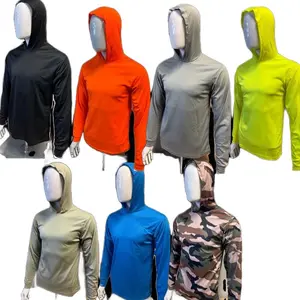 7 pack hoodie long sleeve shirts 100% polyester material birdeye mesh for UV protection 7 pack for price of 57.99$!!! Mix & match colors