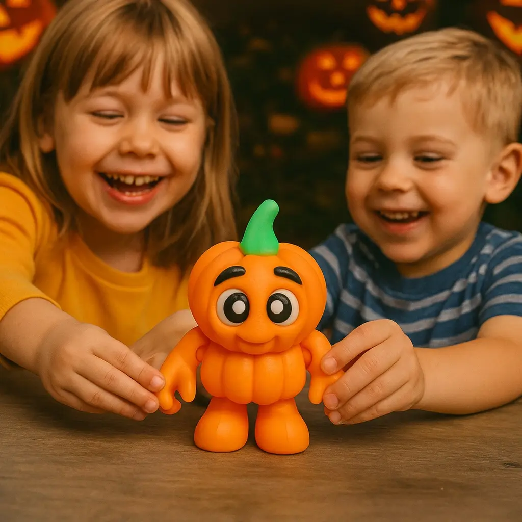 Spooky Pumpkin Halloween flexi toy