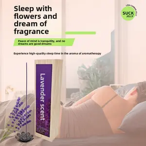 Lavender Incense Sticks for Home Use Indoor Air Purifying & Odor Eliminating Scented Sticks with Cedar Osmanthus & Orange Fragrances for Relaxation and Fresh Aroma