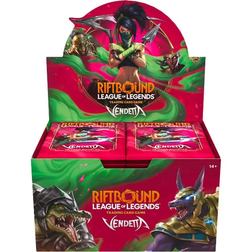 Riftbound League of Legends Trading Card Game Vendetta Box Set 14+ Age Rating Collectible Cards