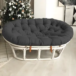 Double Papasan Cushion Quilt Soft Rocking Chair Cushion Pad Replacement (Papasan Frame is NOT Included）