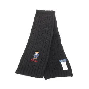 Pre-owned Ralph Lauren Wool Small Leather Goods POLO Polyester Scarf