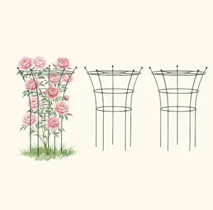 Vego Garden Flower Cage 2 Pack - Ideal for Supporting Plants and Enhancing Garden Aesthetics