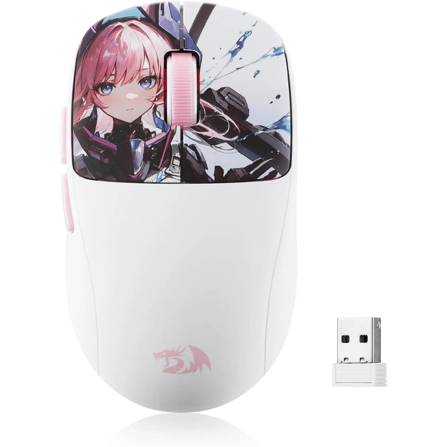 M817 PRO  Gaming , 24000 DPI Optical Mini Mice with 6 Programmable Buttons &  Design, 50G Ultra Lightweight, Software Supports DIY Keybinds, Suitable for Small Hands