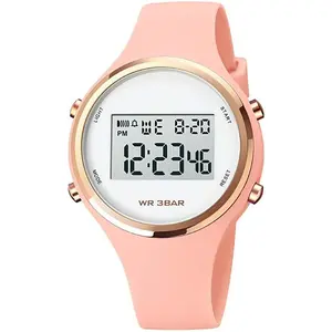BYW4  Outdoor Sport Watches Alarm Clock 5Bar Waterproof LED Digital Watch