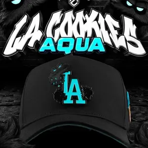 Cap “LA Cookies Aqua” Black/blue, MzHats.