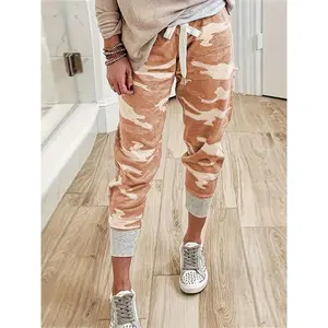 Women's Camo Print Joggers for Spring