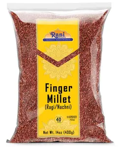 Rani Ragi Finger Millet (Eleusine Coracana) Whole Ancient Grain Seeds~ All Natural | Gluten Free Ingredients | NON-GMO | Vegan | Indian Origin