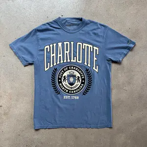 Glory Days Apparel -  Charlotte Universi-TEE Blue Jean T-Shirt