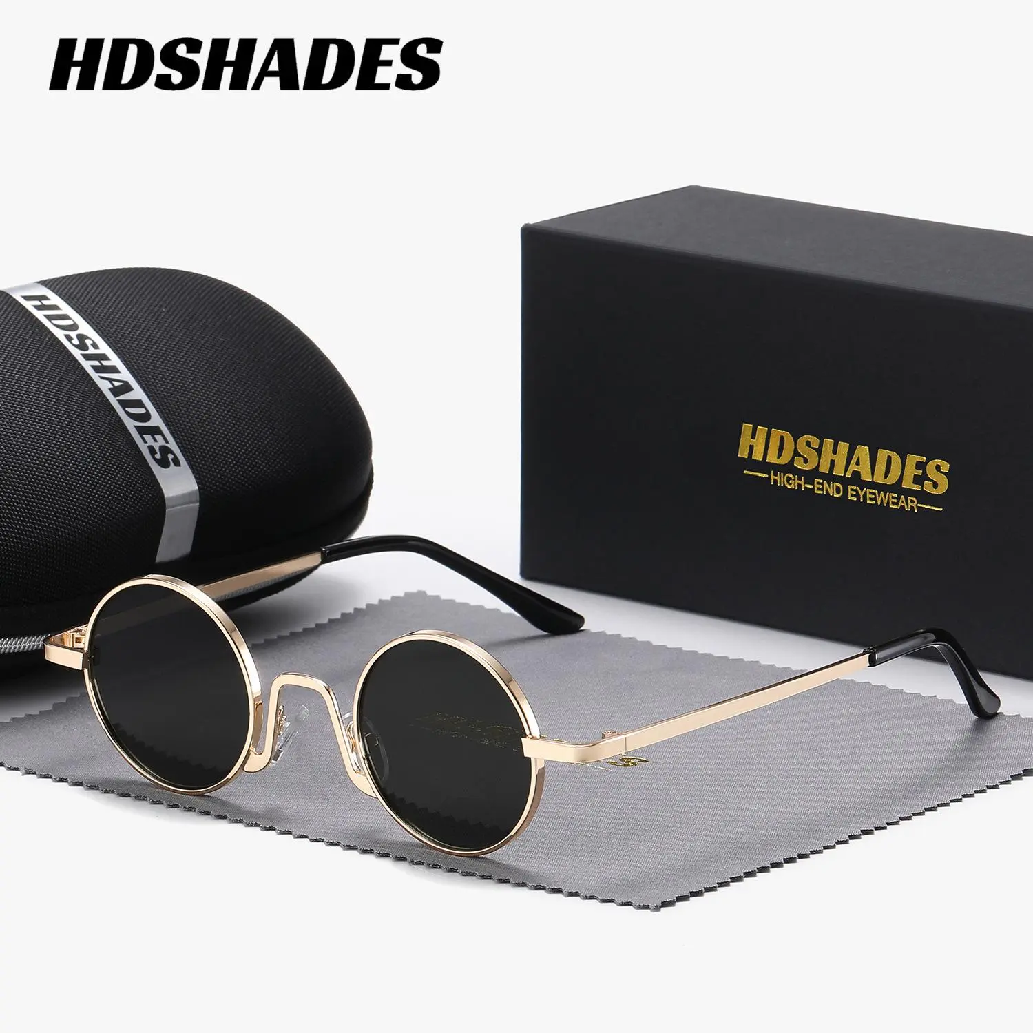HDSHADES Unisex Classically Designed Full-frame Sunglasses Round Frame Durable Play Golf Sunglasses UV400