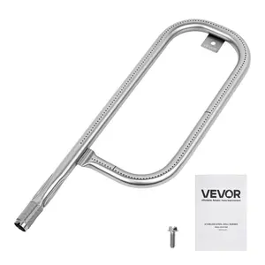 VEVOR Grill Burner Tube for Weber Q100, Q120, Q1000, Q1200, Baby Q Gas Grills, 17 inch 304 Stainless Steel Tube Burner for Weber 516001, 516002, 50060001, Replacement Part 69957, 60040, 41657, 45657VEVOR Super Brand Day