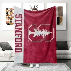 Stanford University Pattern Blanket, Ultra-Soft Flannel Nap Blanket, Shawl Blanket, Small Cover Blanket, Perfect Holiday Gift