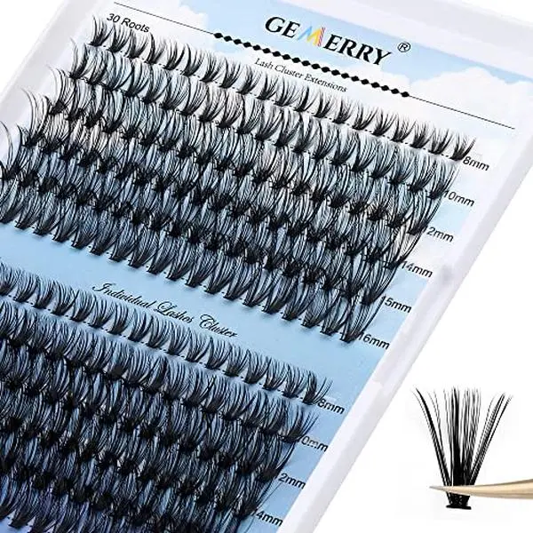 GEMERRY Natural Lash Clusters 280 PCS D Curl 30D-40D 8-16mm