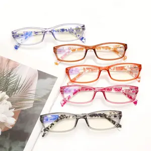 Reading glasses for seniors: blue light blocking, lightweight, anti-glare, suitable for daily reading, high-definition printed lenses.