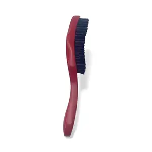 JIGGSAWMILLIONS Hard Wave Brush for Men, Hard Bristles for Thick Coarse Hair, Wave Styles - Red Tribal Wave Hard Black Bristles