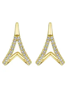 Women's Zirconia Earrings Set, Fashionable Minimalist Design, Perfect for Daily Wear & Special Occasions