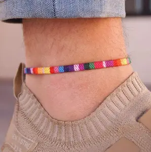 Hand Woven Rainbow Anklet