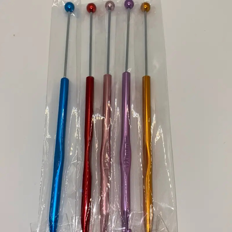 Beadable Crochet Hook 6mm Random Color 1Pc