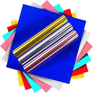 HTVRONT Matte Metallic Vinyl Permanent, 9 PCS 12 X12 Metallic Vinyl Sheets - Permanent Adhesive Vinyl Cutting & Cameo