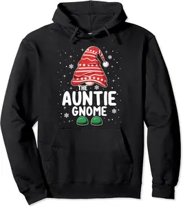 Auntie Gnome Squad Funny Matching Family Group Christmas Pullover Hoodie - Anarosavill Shop 25B0BJ92PH7P