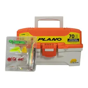 Plano Lets Fish 2 Tray Kit - Includes Plates for Home or Office Use Terminal Tackle Gear Fishing Lure Set Artificial Fishing Lure