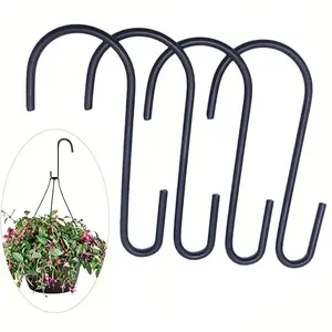 Fence Hooks Set, Garden Hanging Stands, Indoor Outdoor Plant Hangers, Bird Feeder Lanterns Fencing Accessories