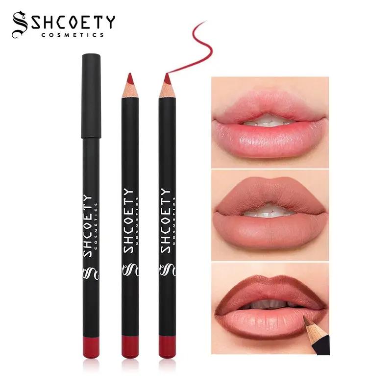 Multicolor Long Lasting Lip Liner Pencil, EasyColoring Glossy , Velvet Matte Finish LiquidLip Gloss Matte Liquid Lipstick, DurableFormulation Summer Makeup,Cosmetic,Lip LinerSet Eyeliner Lipliner Pearl Water Proof Moisturizer Hydrate Moisture Moisturizing