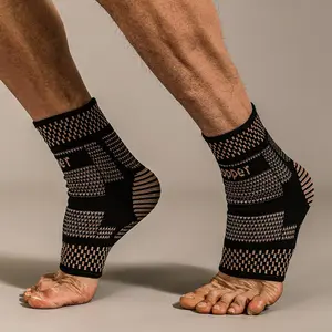 Copper fiber sports ankle protector, nylon knitted copper ion ankle protectornbasketball pressure ankle protector ankle and ankle protector Healthcare