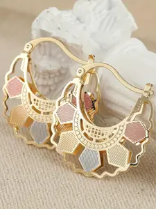 Fashion Hollow Out Design Hoop Earrings, Geometric Design Earrings for Women, Daily Clothing Decor, Trendy All-match & Exquisite Jewelry for Birthday Gift, Jewelry Accessories