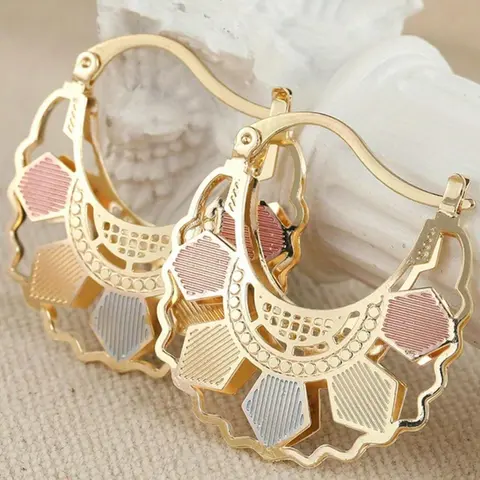 Fashion Hollow Out Design Hoop Earrings, Geometric Design Earrings for Women, Daily Clothing Decor, Trendy All-match & Exquisite Jewelry for Birthday Gift, Jewelry Accessories, Fashionable Jewelry