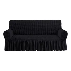 Sofa Covers For Couches,Sofa Slipcovers Couch Covers Washable Stretch Fitted Sofa Cover for 3 Cushion Couch Universal 3 Seat slipcover Durable Furniture Protector with Skirt Country Style,Couch Cover