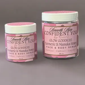 Turmeric & Manuka Honey Face & Body Scrub - Confident Cosmetics with Exfoliating & Embracing Benefits