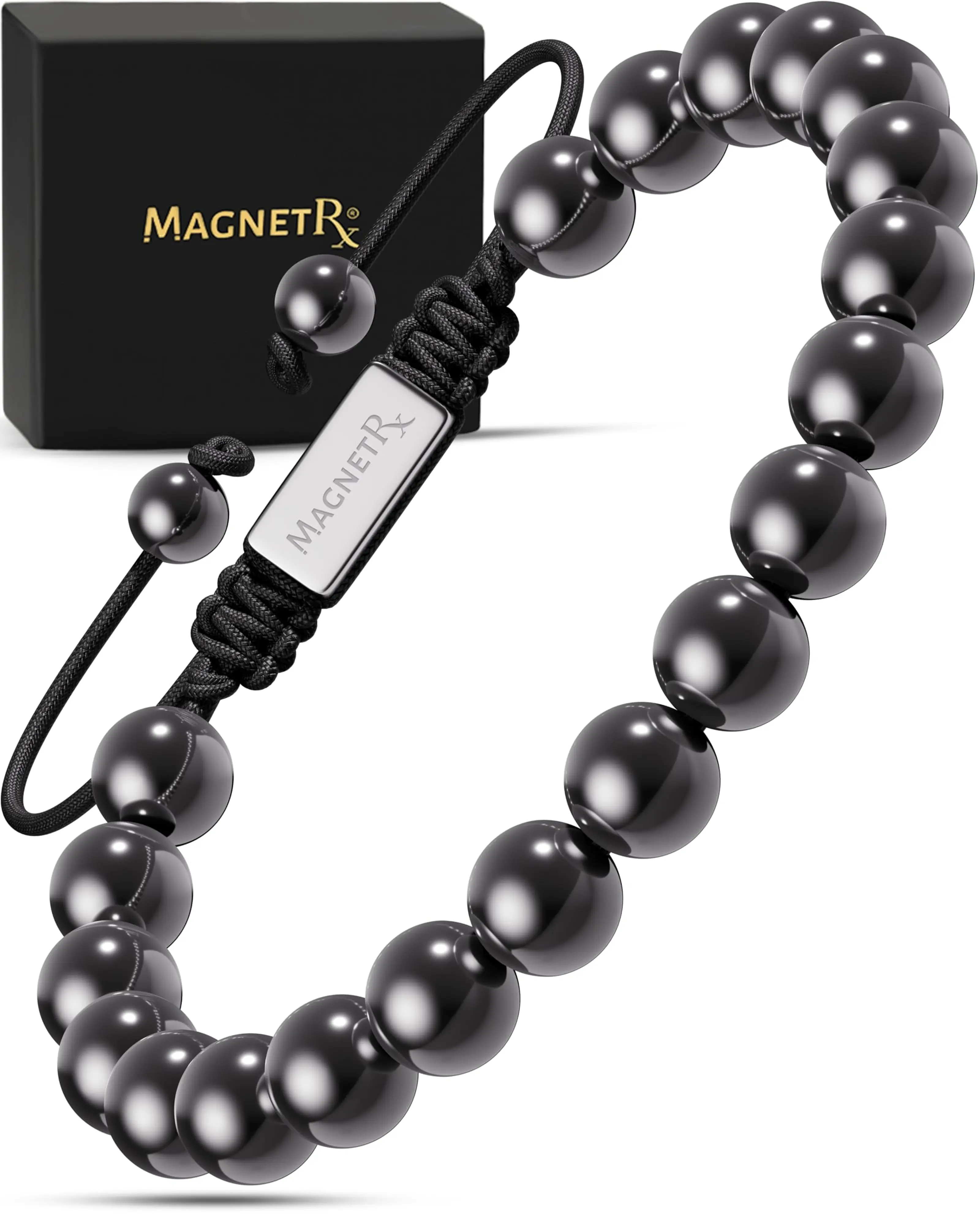 MagnetRX Magnetic Hematite Bracelet Classic 8mm Bead